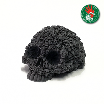 Mega Art Skull 3D 100% Recyclé Noir