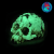 Mega Skull Art 3D Phospho marron 